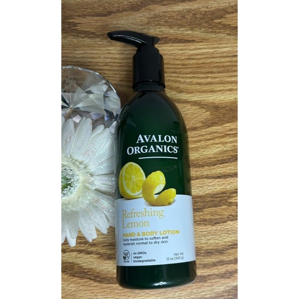 SOLD: Avalon Organics Natural Hand & Body Lotion, Refreshing Lemon 12 Oz - Picture 3 of 5